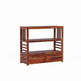 Trinity Solid Sheesham Wood Cabinet With Drawers (Natural Finish)